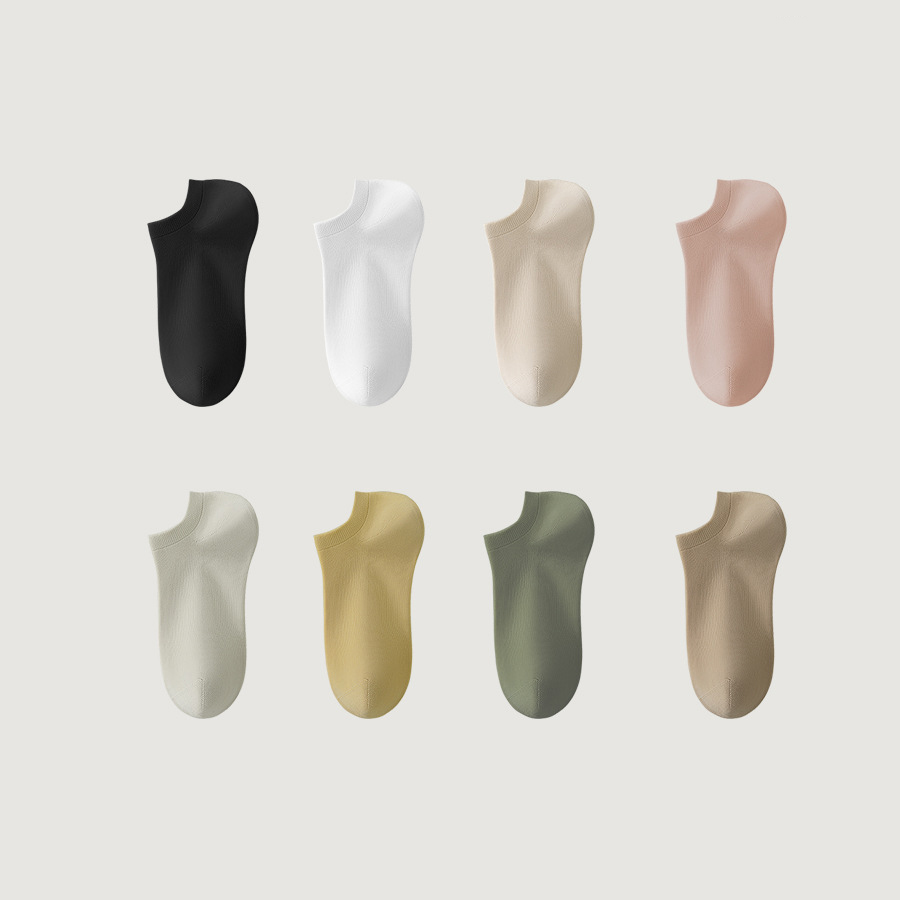 Factory Custom Logo Color Ankle Socks Daily Socks (4).jpg