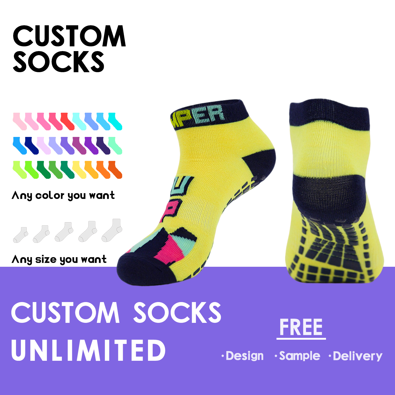 Factory Custom Logo Polyester Trampoline Socks for Summer (3).jpg
