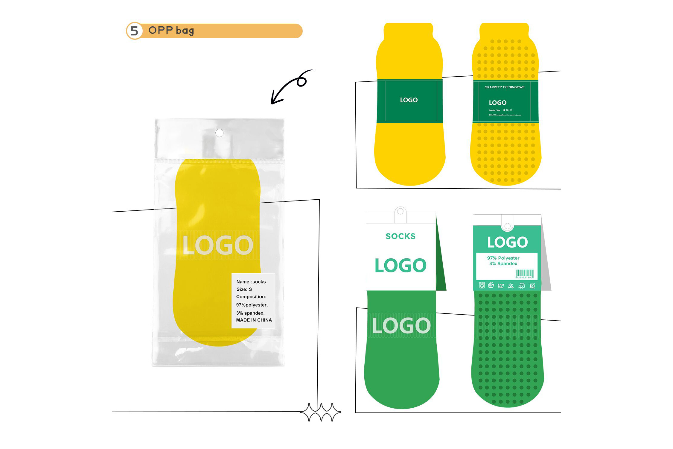 Custom Logo Anti Slip Sports Trampoline Socks Sports Training Gym Trampoline Socks (4)