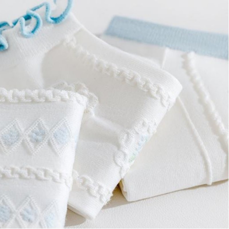 Wholesale Custom Cotton Flower Ankle Socks Low Cut Socks (1).jpg